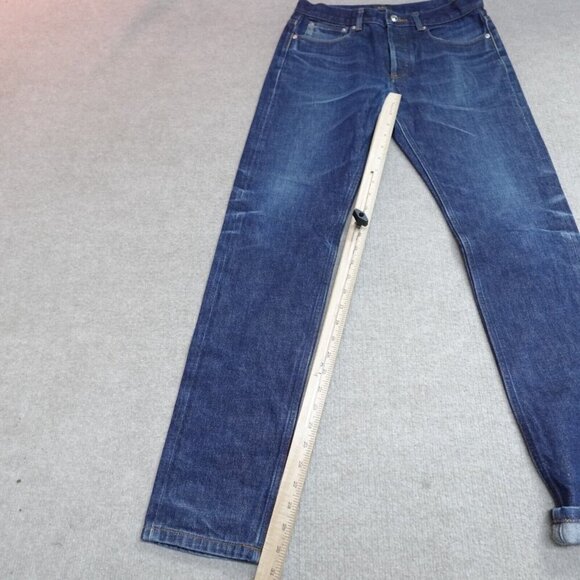 APC Jeans 30 Blue Straight Button Fly Petit New Standard Selvedge - Picture 3 of 15